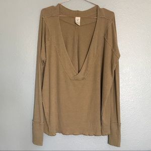 FREE PEOPLE GOLD TUNIC SIZE SMALL